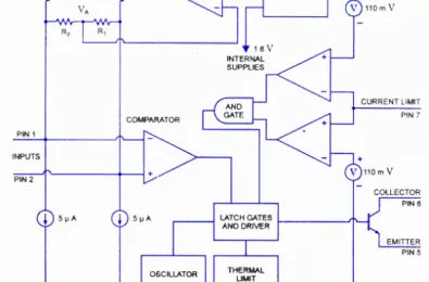 Mạch điều chỉnh điện áp xung sử dụng LM1758A
